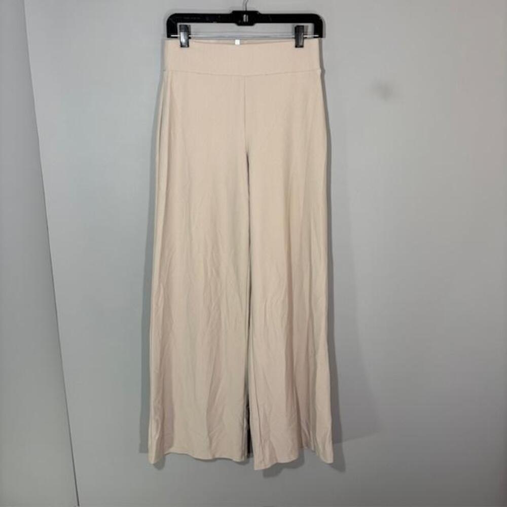 Rhone Pants Womens XS Beige Knit Wide Leg Stretch Sweatpants Lounge